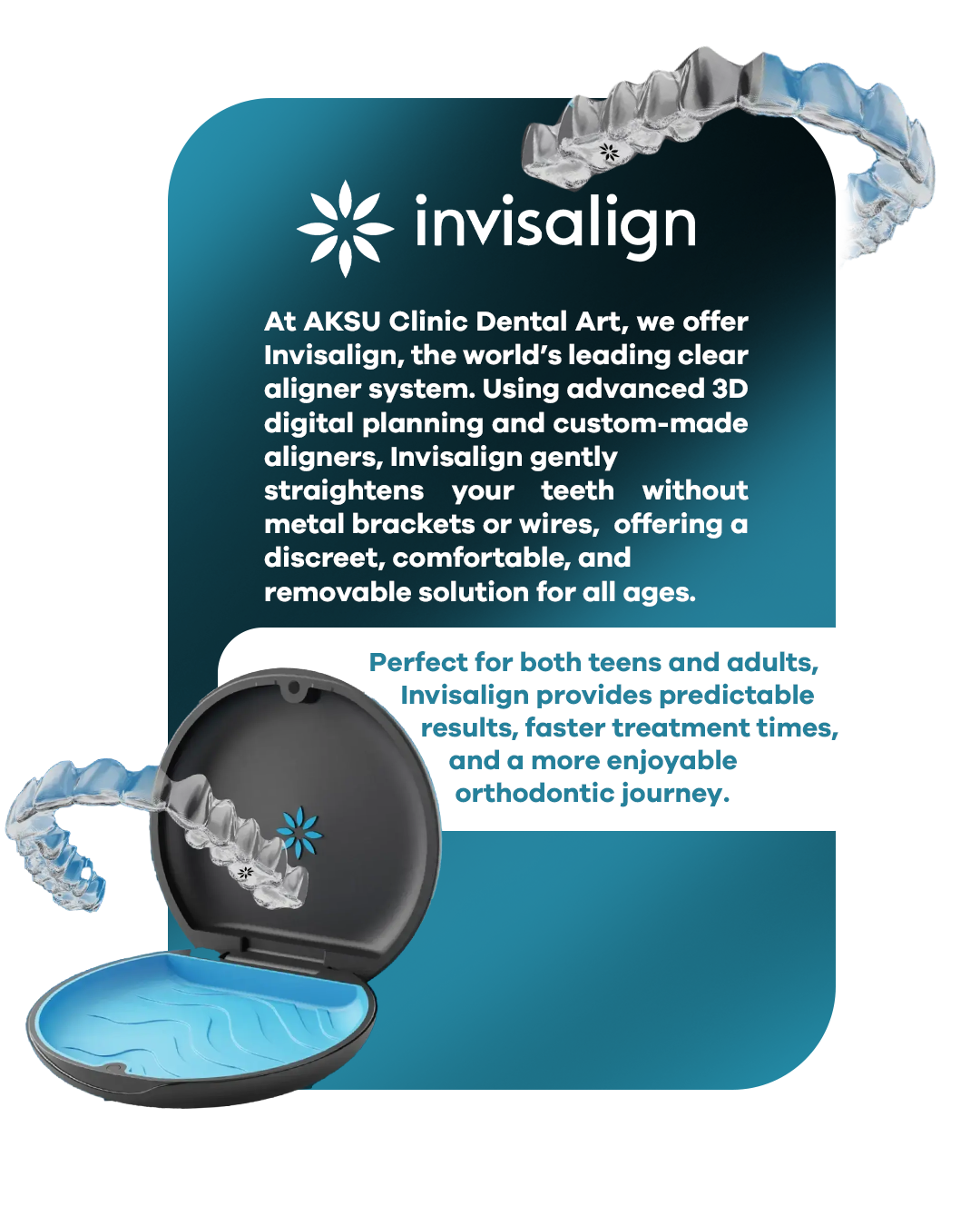 Invisalign şeffaf plak sistemi