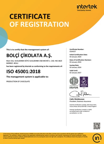ISO 45001 belgesi