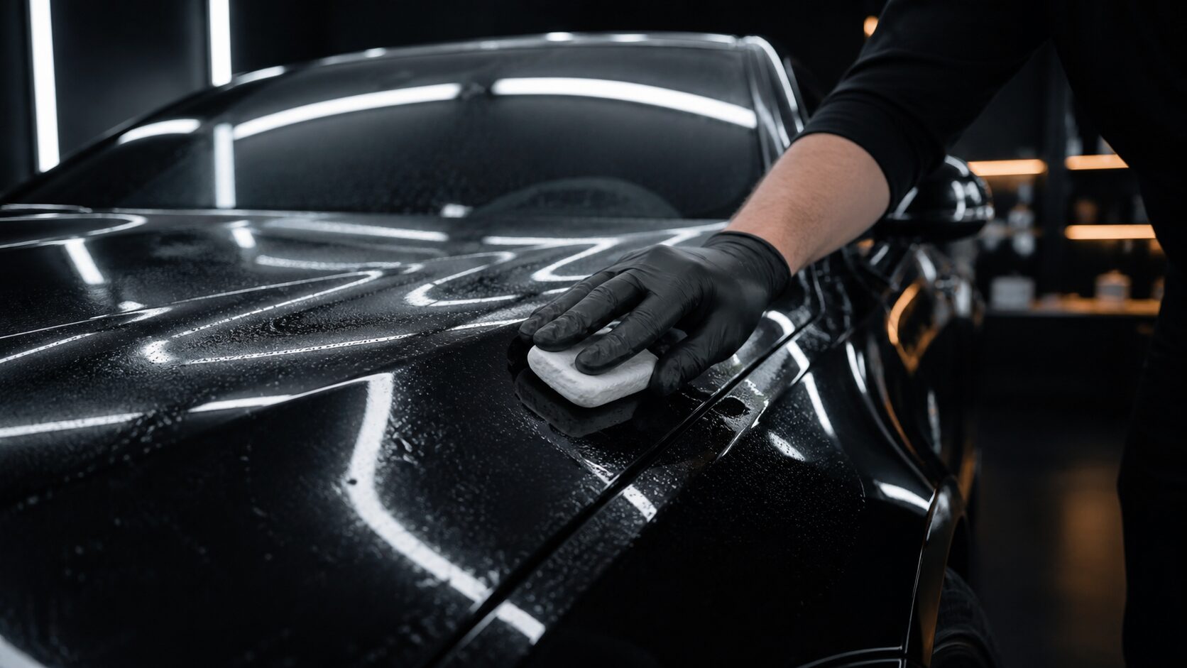 Premium hand wash with microfibre mitts